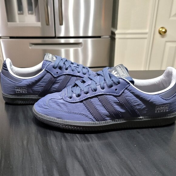 Adidas Samba Men's Sz 4.5/Women's Sz 5.5 Originals OG Preloved Blue Ink Sneakers - Picture 6 of 15